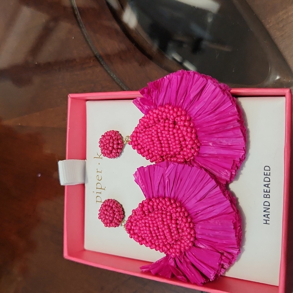 Hand beaded Earrings by Piper K